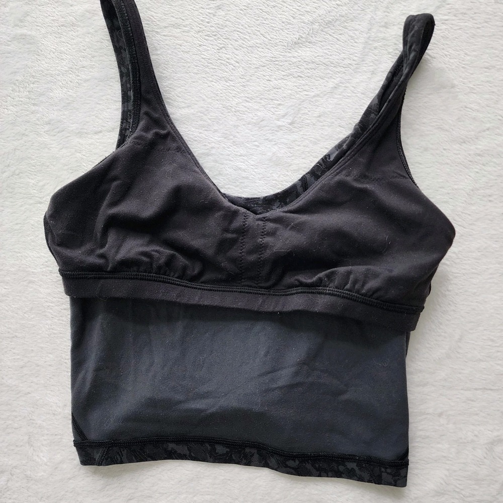 Lululemon Align Tank Wild Thing Dot‎ Size 6 Camo Deep Coal Multi Black Gray Top - Picture 13 of 14